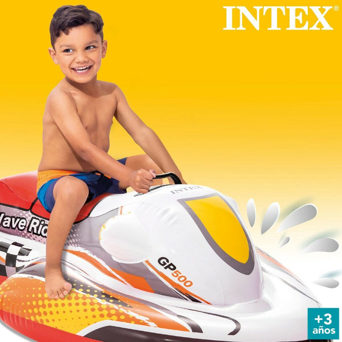 Figura Gonfiabile per Piscina Intex Wave RIder Moto 117 x 58 x 77 cm (6 Unità)