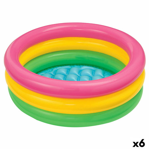 Piscina Gonfiabile per Bambini Intex Sunset Anelli 68 L 86 x 25 x 86 cm (6 Unità)