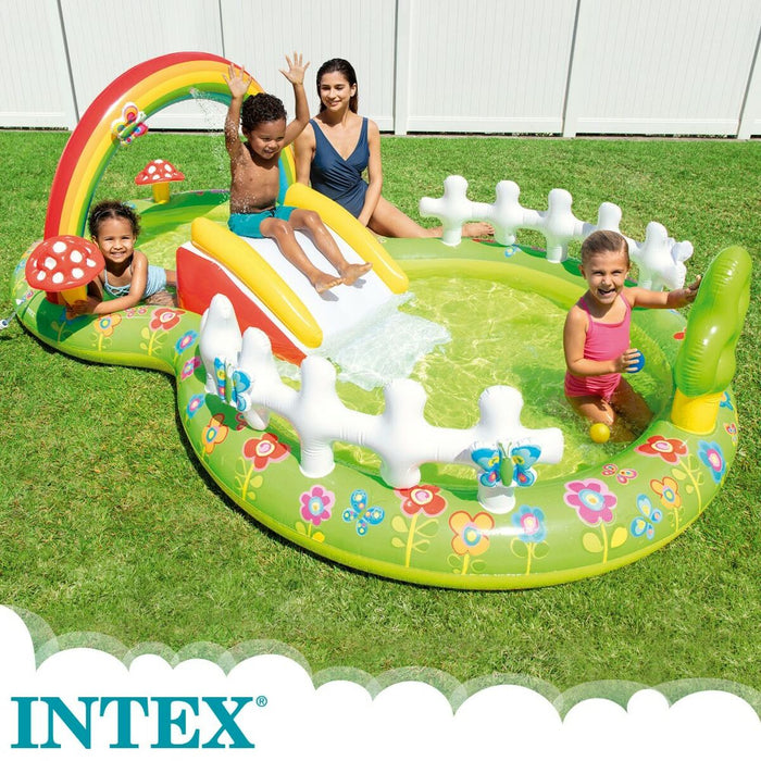 Piscina Gonfiabile per Bambini Intex Parco giochi Giardino 54 kg 450 L 180 x 104 x 290 cm (2 Unità)