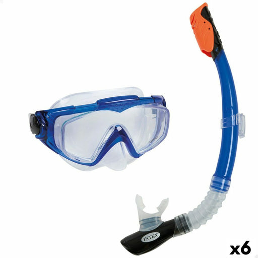 Occhialini da Snorkeling e Boccaglio Intex Aqua Pro Azzurro
