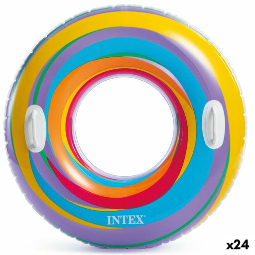 Salvagente Gonfiabile Donut Intex Ø 91 cm 91 x 22 x 91 cm (24 Unità)