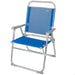 Sedia da Spiaggia Aktive Gomera Azzurro 48 x 88 x 50 cm Alluminio Pieghevole (4 Unità)