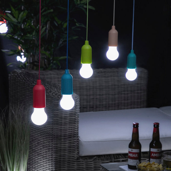 Lâmpada LED portátil InnovaGoods Bulby com corda
