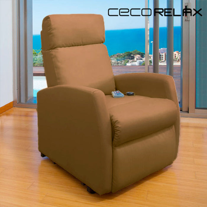 Poltrona Relax Massaggiante Cecorelax Compact Camel 6019