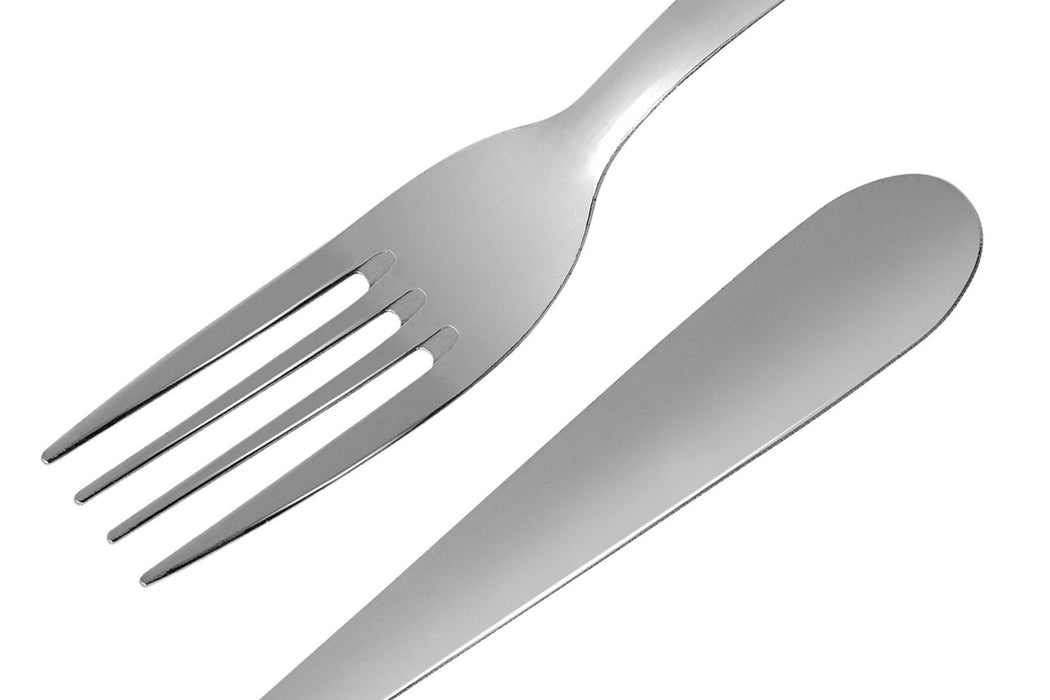 Tenedor de mesa eco clásico con un diseño simple, 20 cm de largo